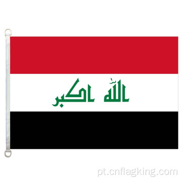 Bandeira da República do Iraque 90 * 150cm 100% polyster